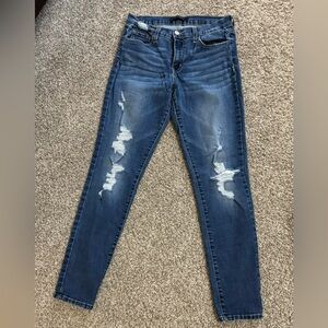 Flying Monkey Mid Rise Ankle Skinny Jeans 28